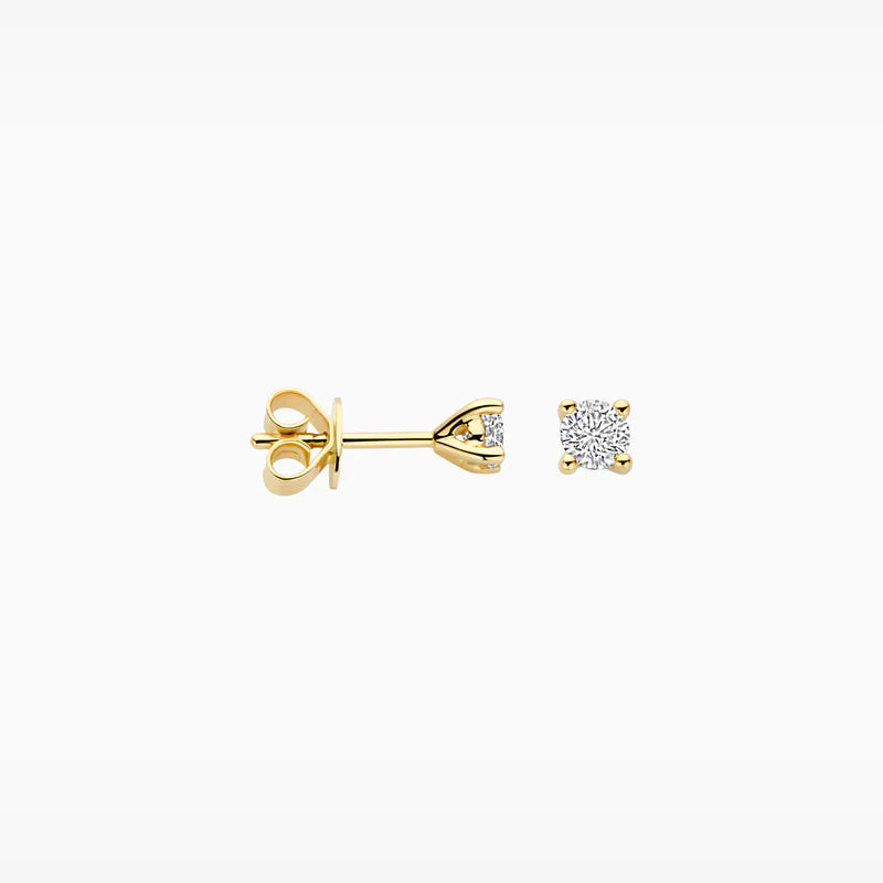 Blush Lab Diamonds Oorknoppen LG7020Y - Geelgoud (14k) met Lab grown Diamant