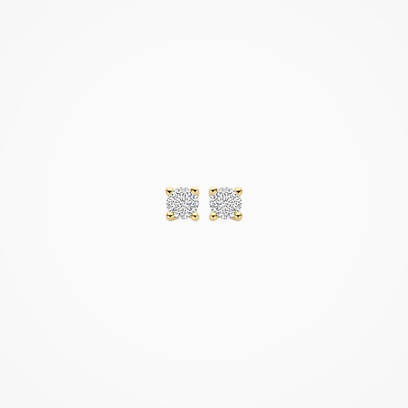 Blush Lab Diamonds Oorknoppen LG7020Y - Geelgoud (14k) met Lab grown Diamant