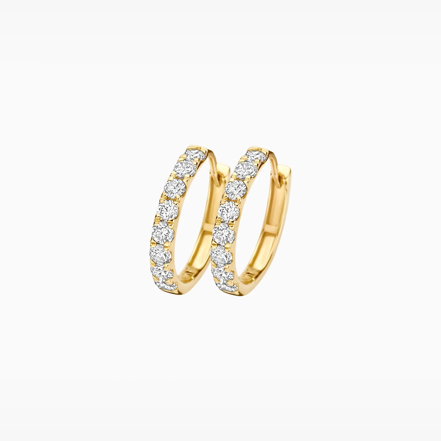 Blush Lab Diamonds Oorringen LG7032Y - Geelgoud (14k) 2x0.37ct Lab diamonds