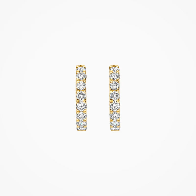 Blush Lab Diamonds Oorringen LG7032Y - Geelgoud (14k) 2x0.37ct Lab diamonds