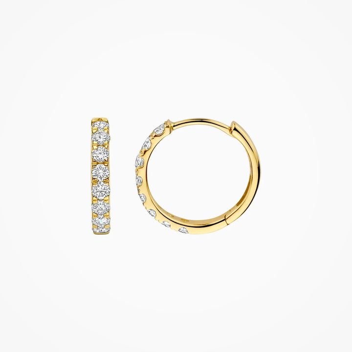 Blush Lab Diamonds Oorringen LG7032Y - Geelgoud (14k) 2x0.37ct Lab diamonds