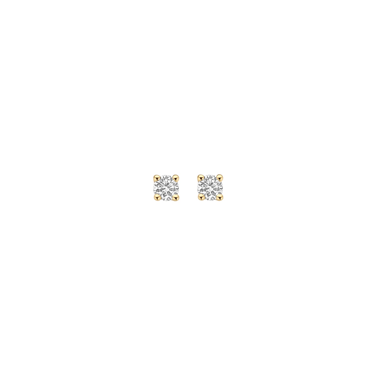 Blush Lab Diamonds Oorknoppen LG7036Y - Geelgoud (14k) met 0.20ct Lab grown Diamant