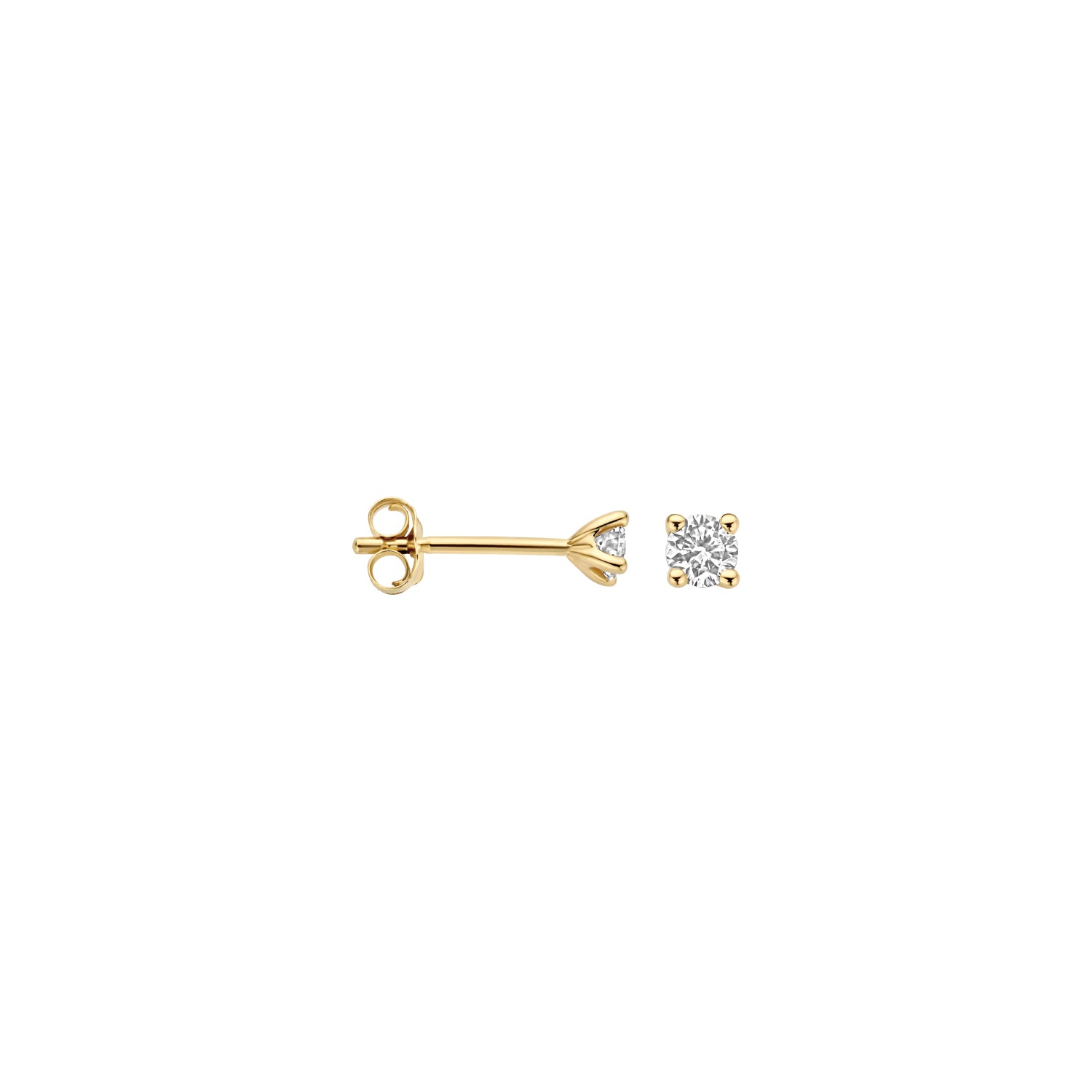 Blush Lab Diamonds Oorknoppen LG7036Y - Geelgoud (14k) met 0.20ct Lab grown Diamant