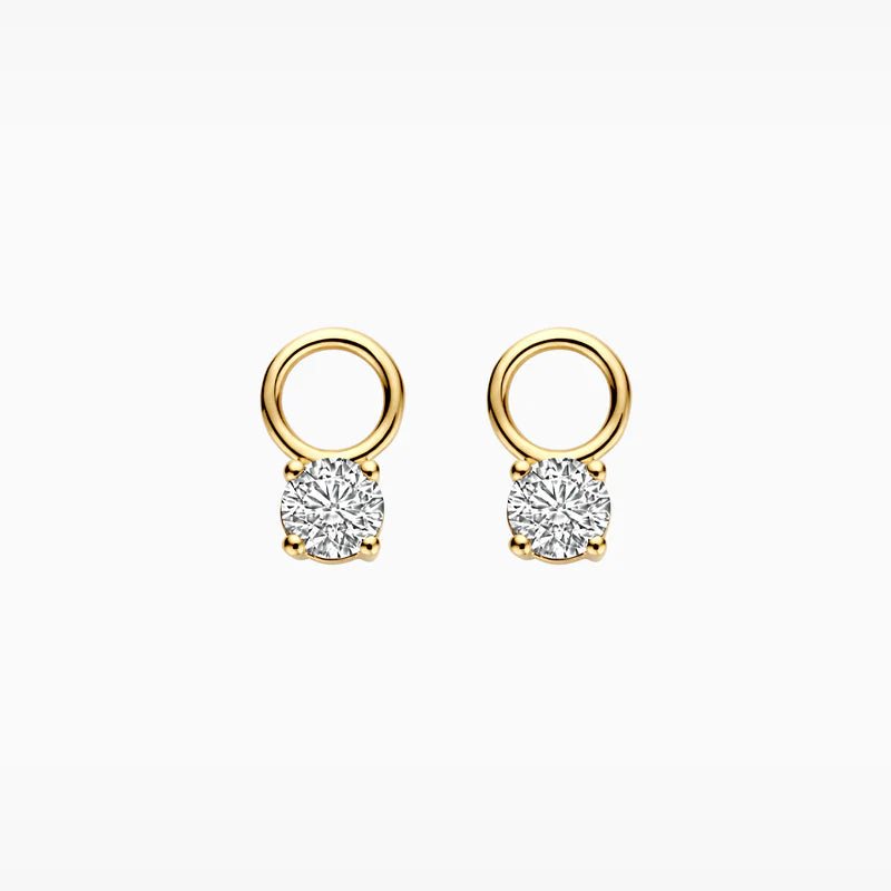 Blush Lab Diamonds Oorhangers LG9001Y - Geelgoud (14k) met Lab grown Diamant