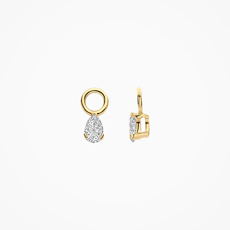 Blush Lab Diamonds Oorhangers LG9004Y - Geelgoud (14k) met Lab grown Diamant