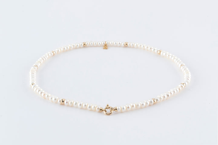 Y&G Zoetwater Parels | Parel collier & 14kt goud