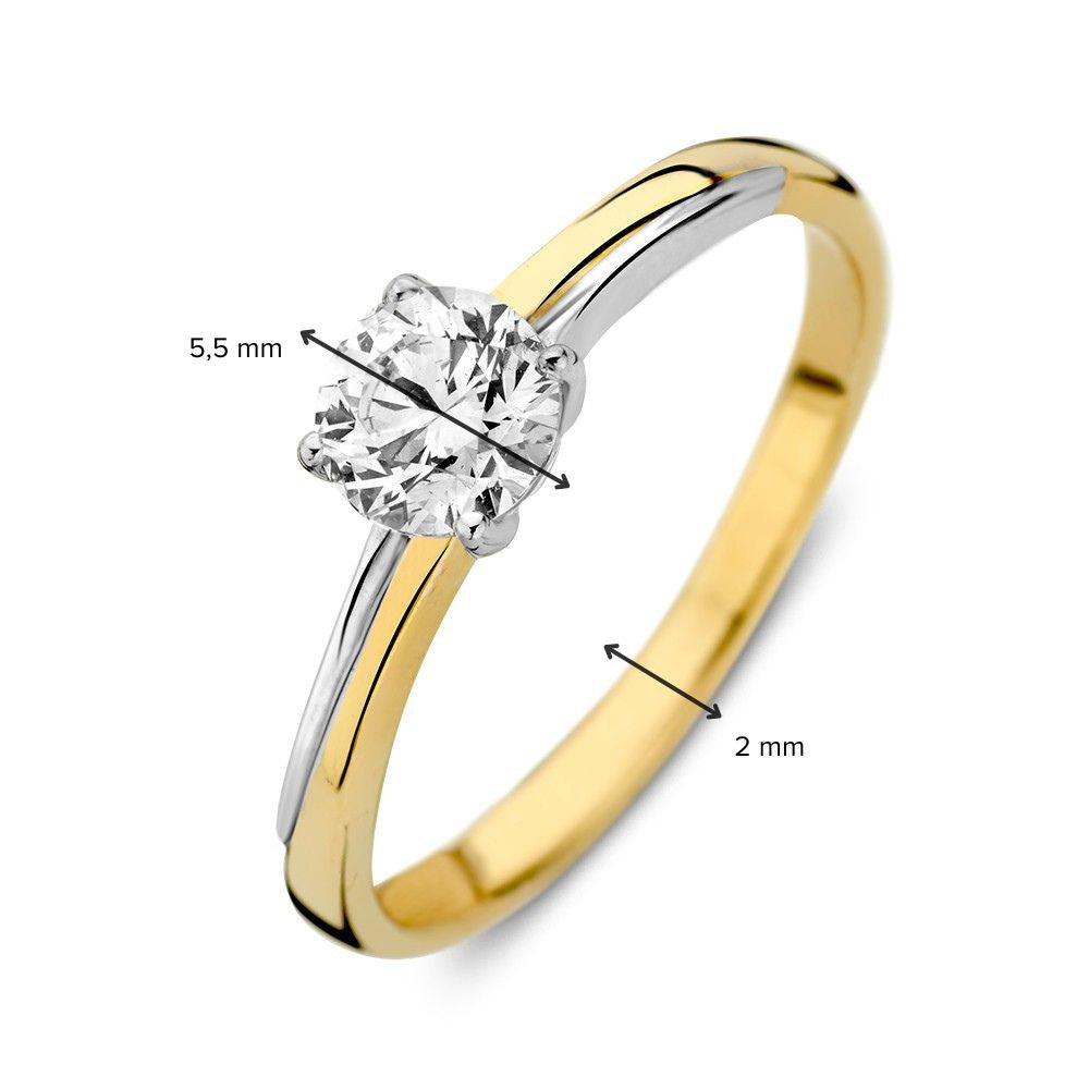 Ring bicolor zirkonia - VSJ0016