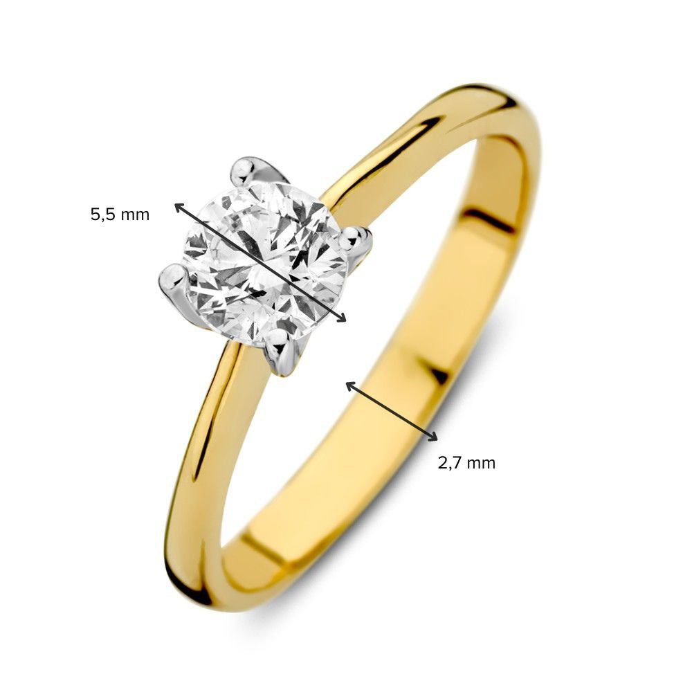 Ring bicolor zirkonia - VSJ0015