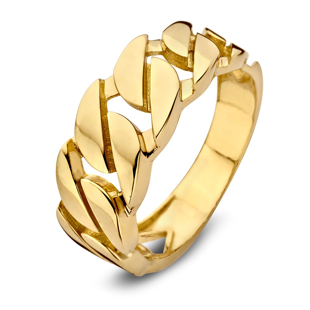Ring geelgoud gourmette - VSJ0010