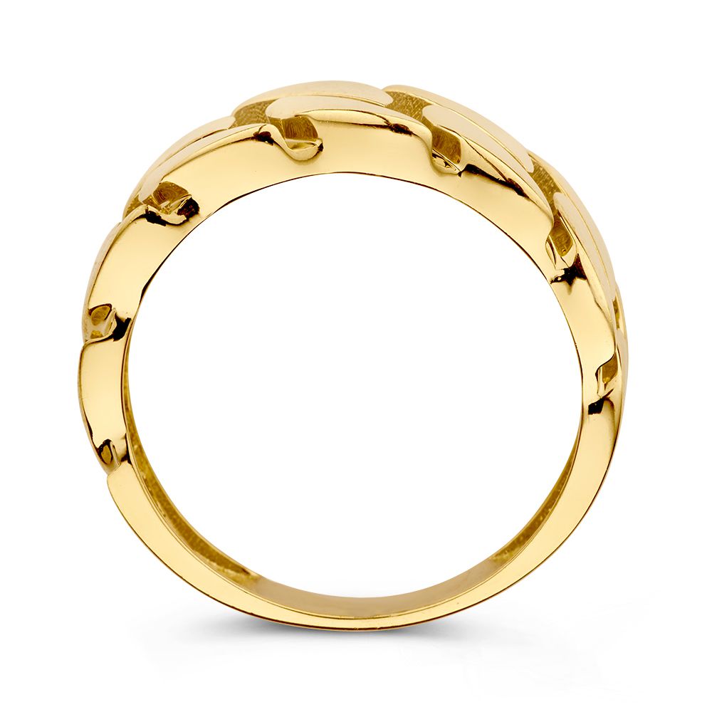 Ring geelgoud gourmette - VSJ0010