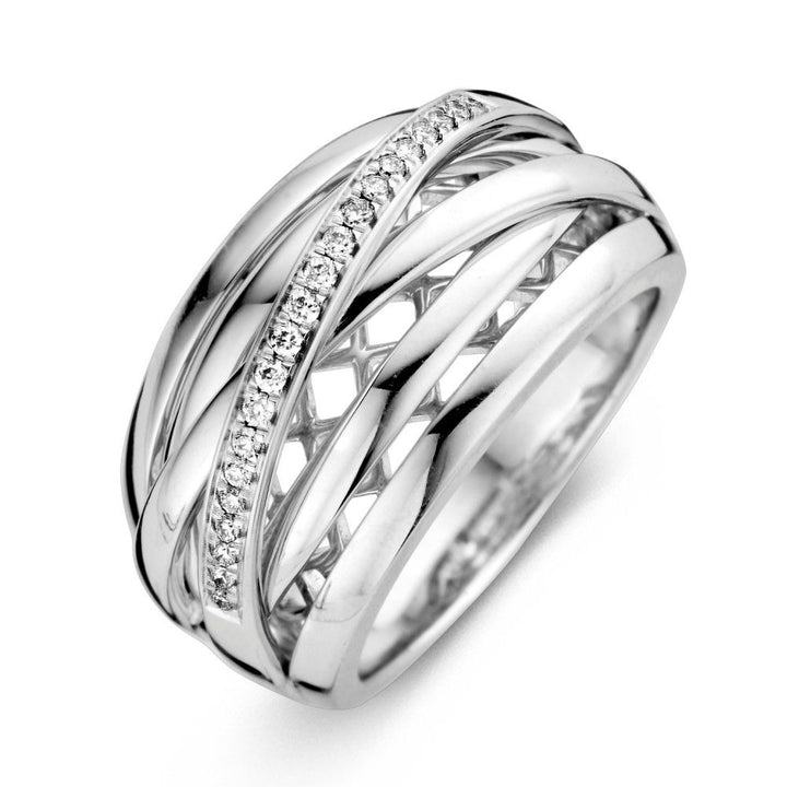 Ring witgoud briljant 0.12ct - VSJ0004