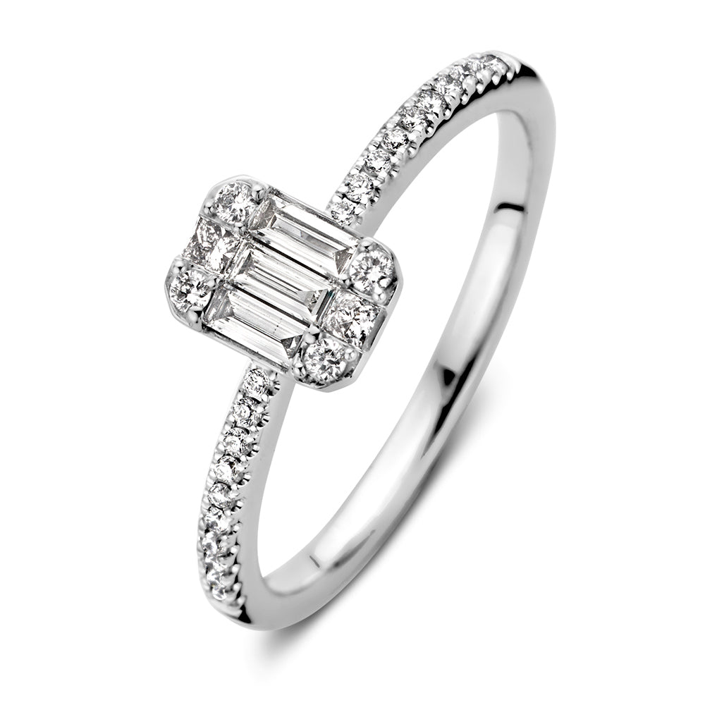 14krt witgouden ring met 0.38ct diamant - RG217014
