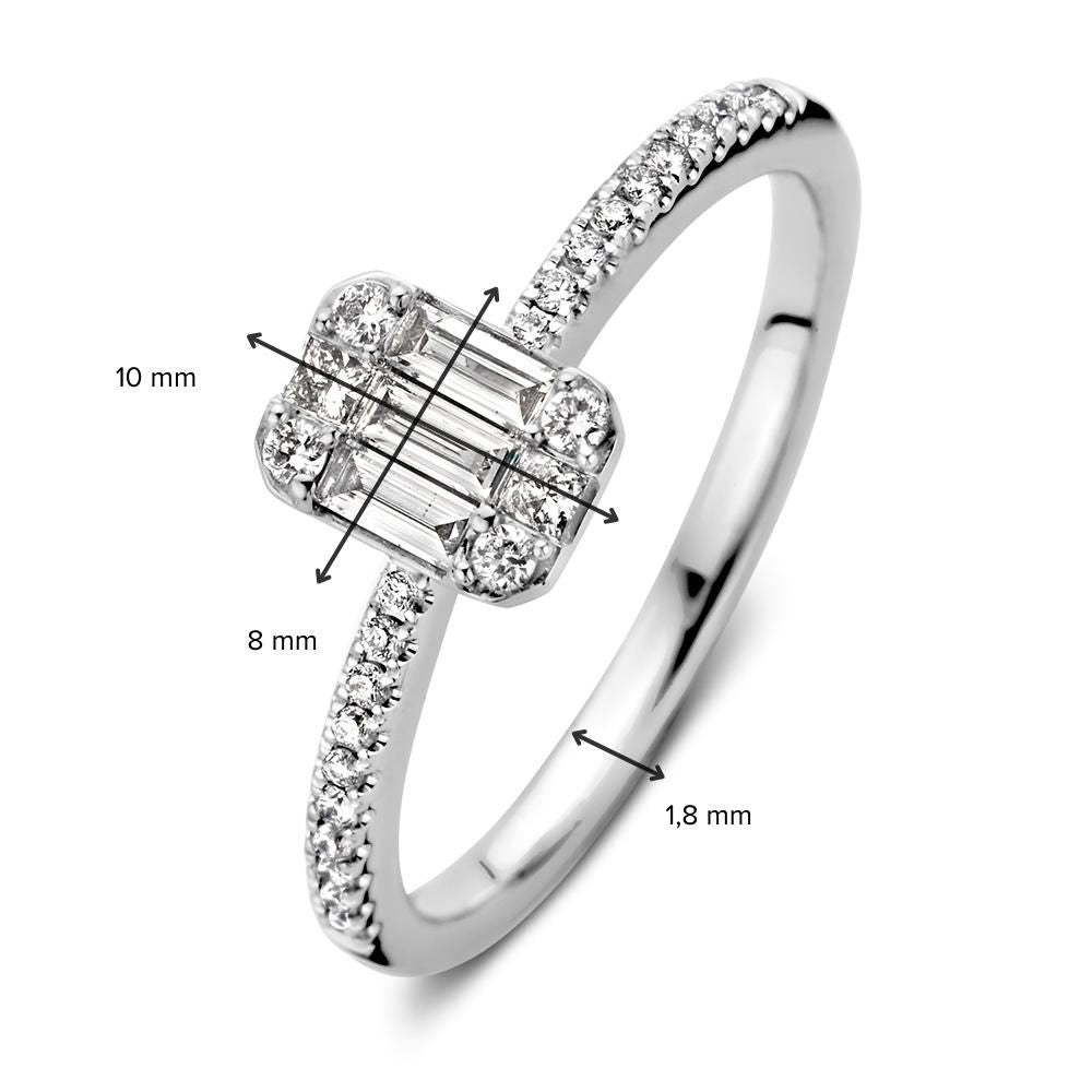 14krt witgouden ring met 0.38ct diamant - RG217014