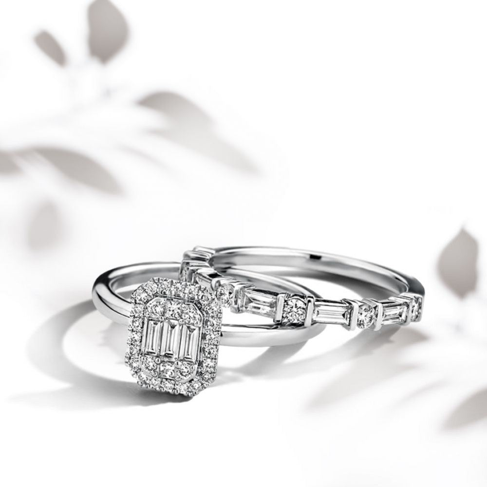 Ring witgoud diamant 0.38ct - VSJ0003