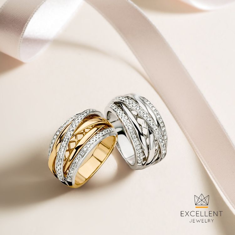Ring bicolor briljant 0.34ct - VSJ0007