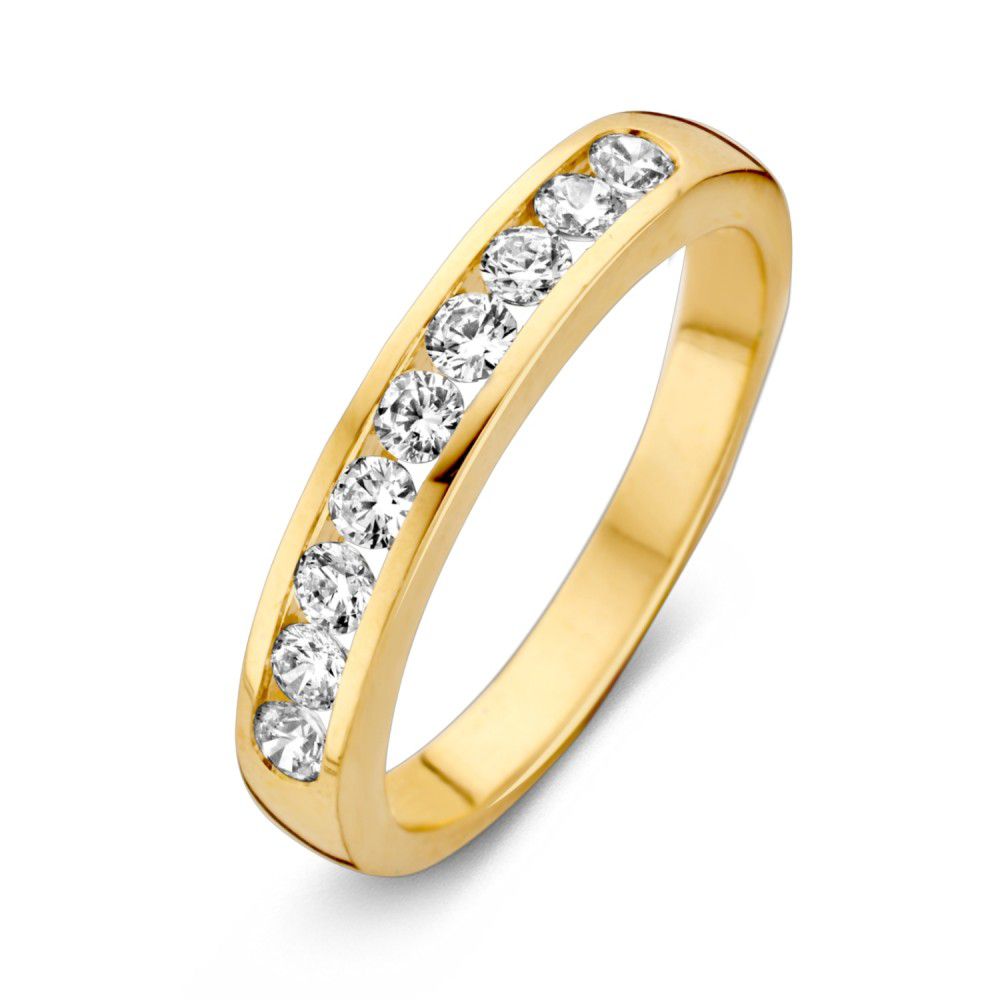 Ring geelgoud zirkonia - VSJ0013