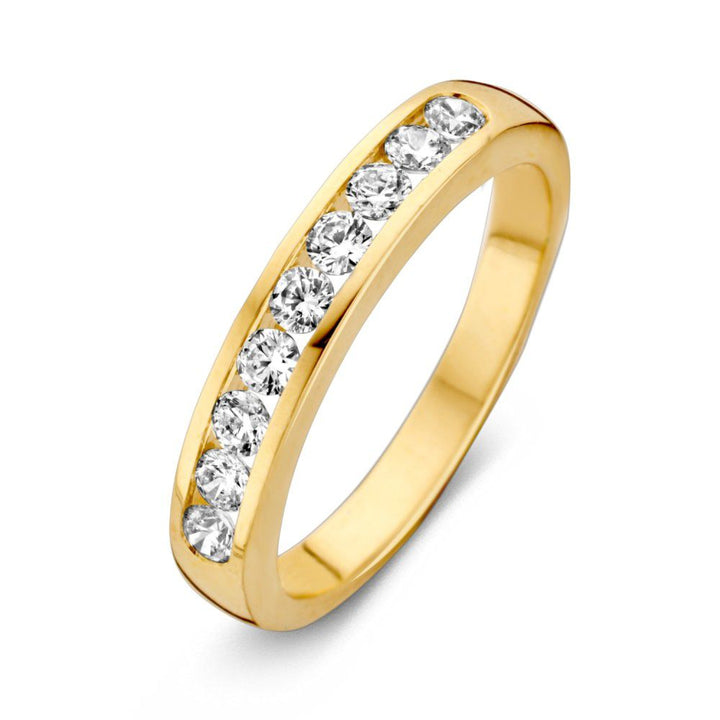 Ring geelgoud zirkonia - VSJ0013