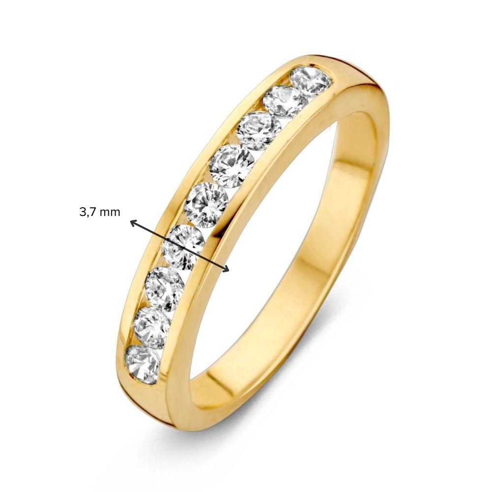 Ring geelgoud zirkonia - VSJ0013