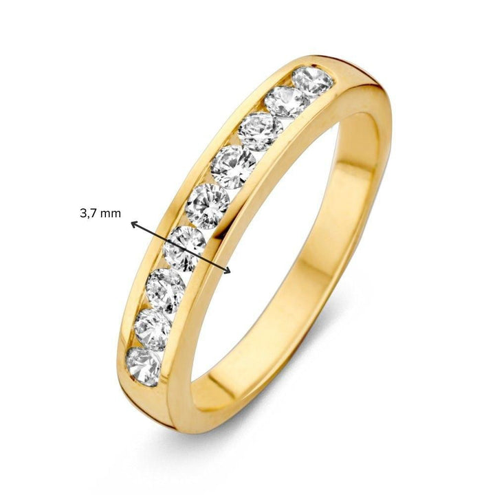 Ring geelgoud zirkonia - VSJ0013