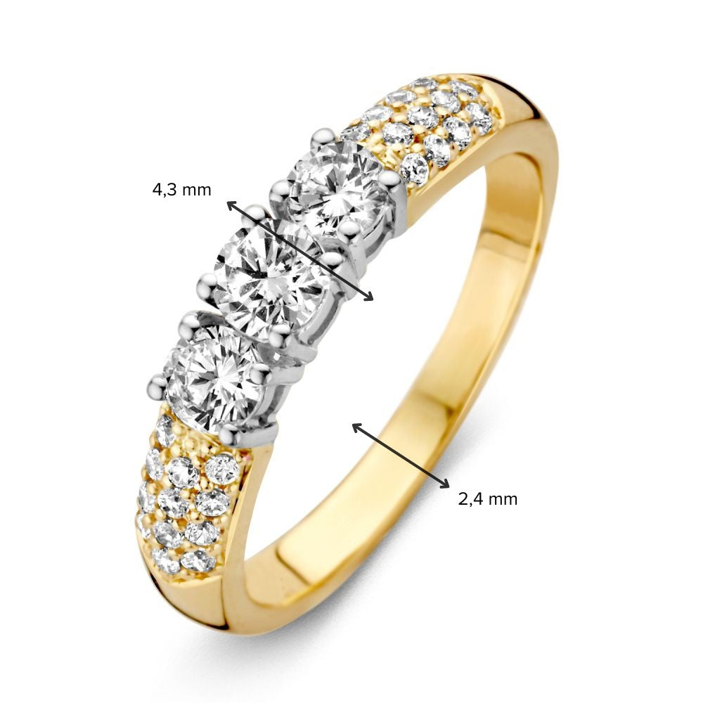Ring bicolor zirkonia - VSJ0014