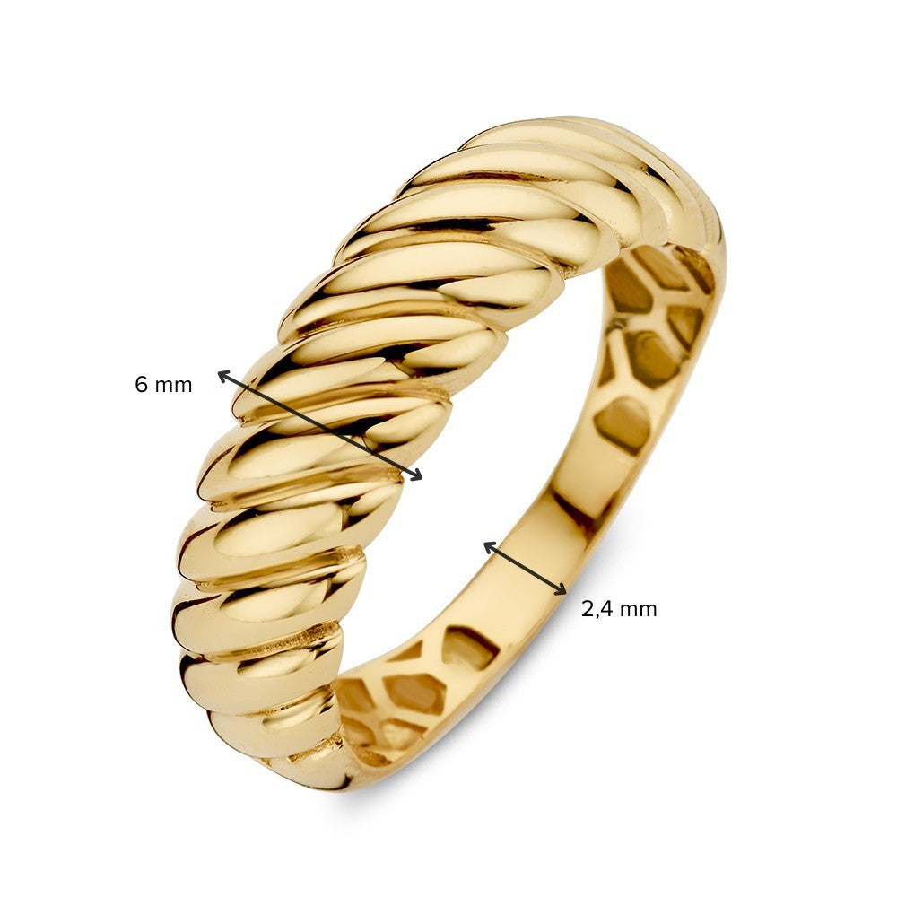Ring geelgoud gedraaid - VSJ0009