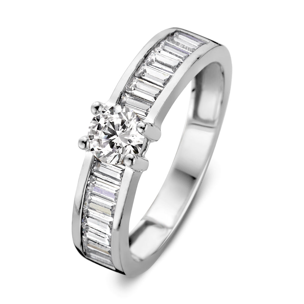 14krt witgouden ring met zirkonia - VSJ0015