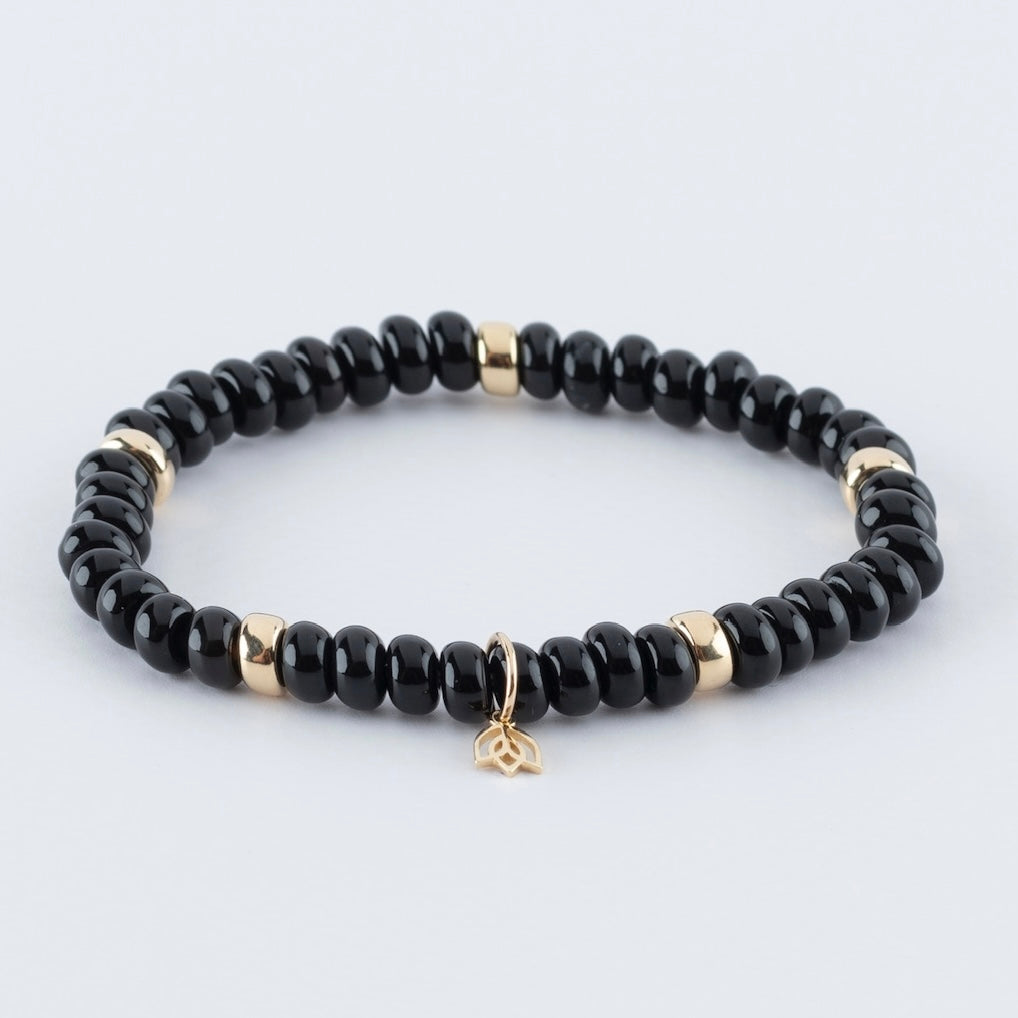 Y&G edelstenen armband | Onyx