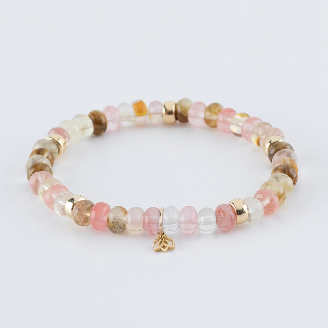 Y&G edelstenen armband | Watermeloen Toermalijn