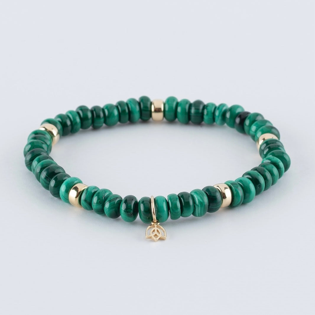 Y&G edelstenen armband | Malachiet
