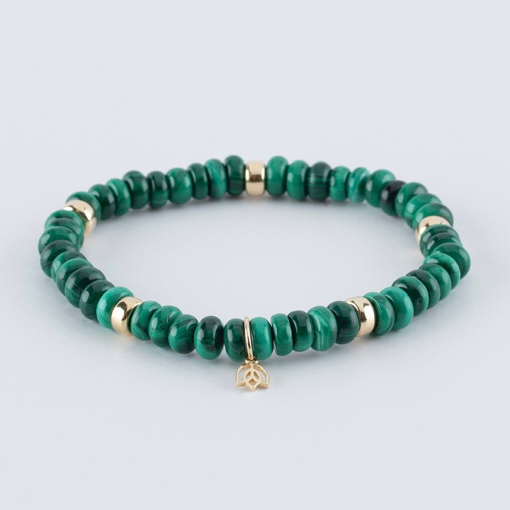 Y&G edelstenen armband | Malachiet