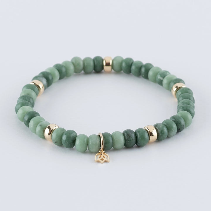 Y&G edelstenen armband | groene Jade
