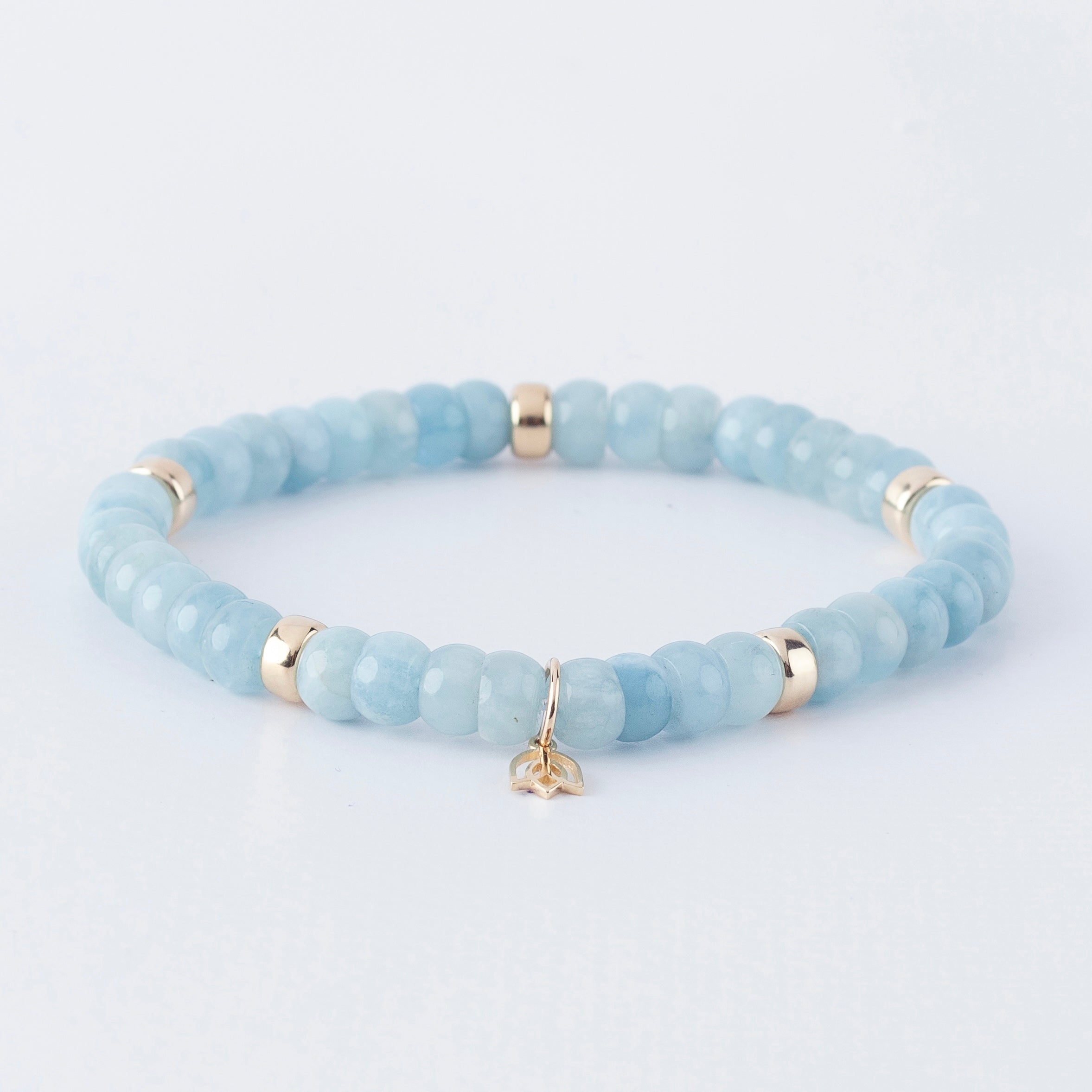 Y&G edelstenen armband | Aquamarijn