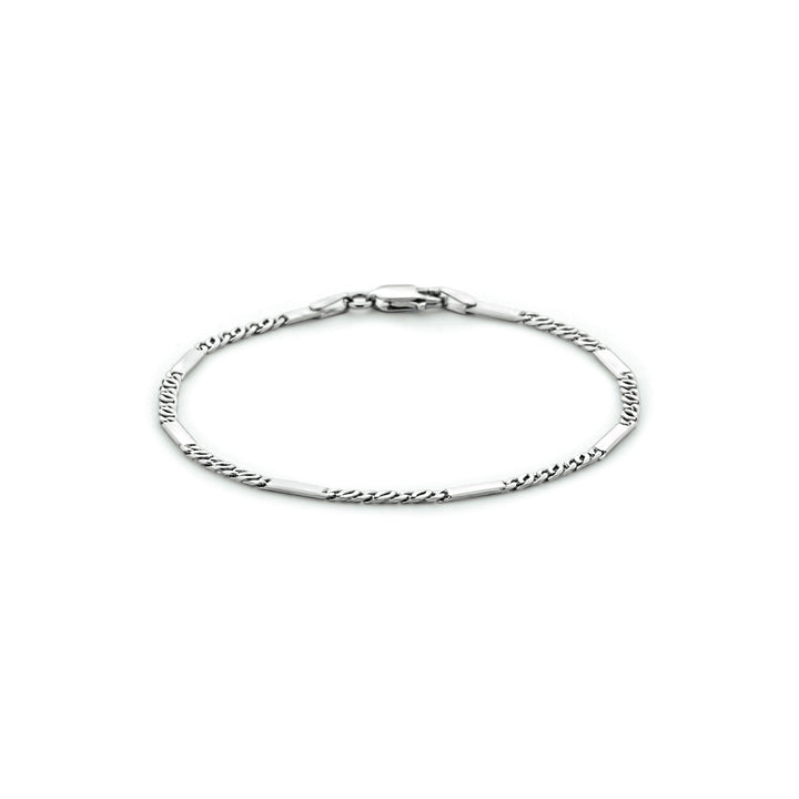 Zilveren armband valkenoog met tussenstuk 2.3mm | 19cm