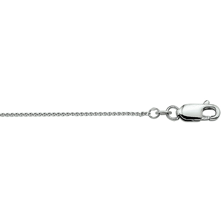 14krt witgouden collier vossenstaart 1.0mm | 45cm