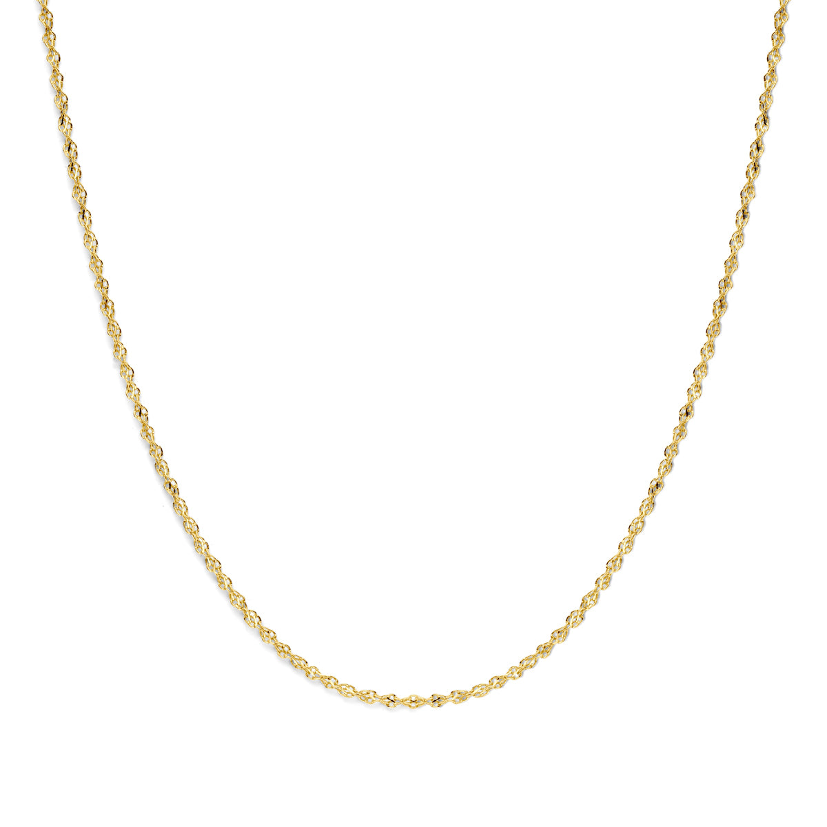 Silgold collier gedraaid 3,2mm | 45cm