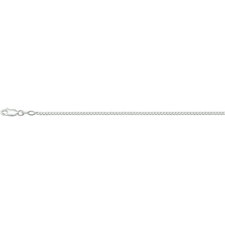 Zilveren lengtecollier - gourmette 4-zijdes geslepen 2,0mm