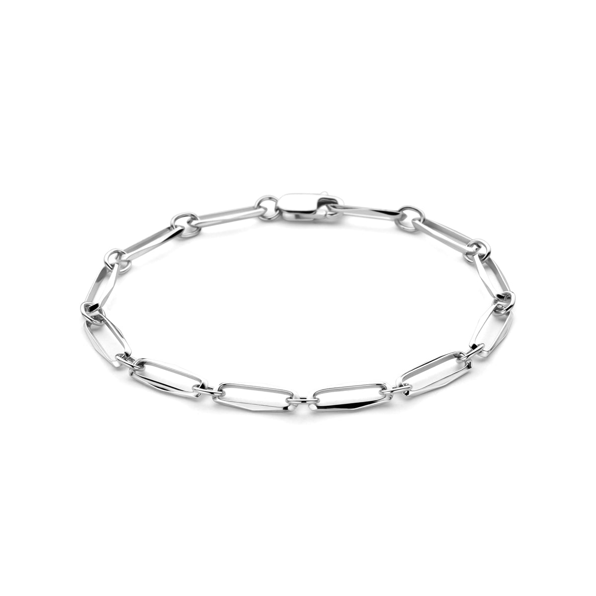 Zilveren armband closed forever massief 4,5mm | 19cm