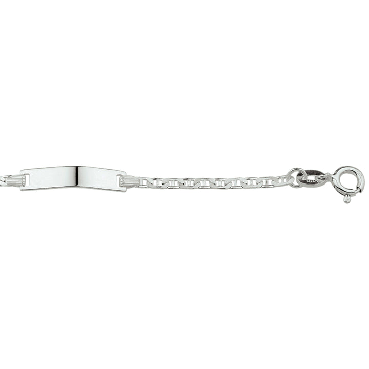 Zilveren graveerarmband anker plaat 4,2mm | 11-13cm