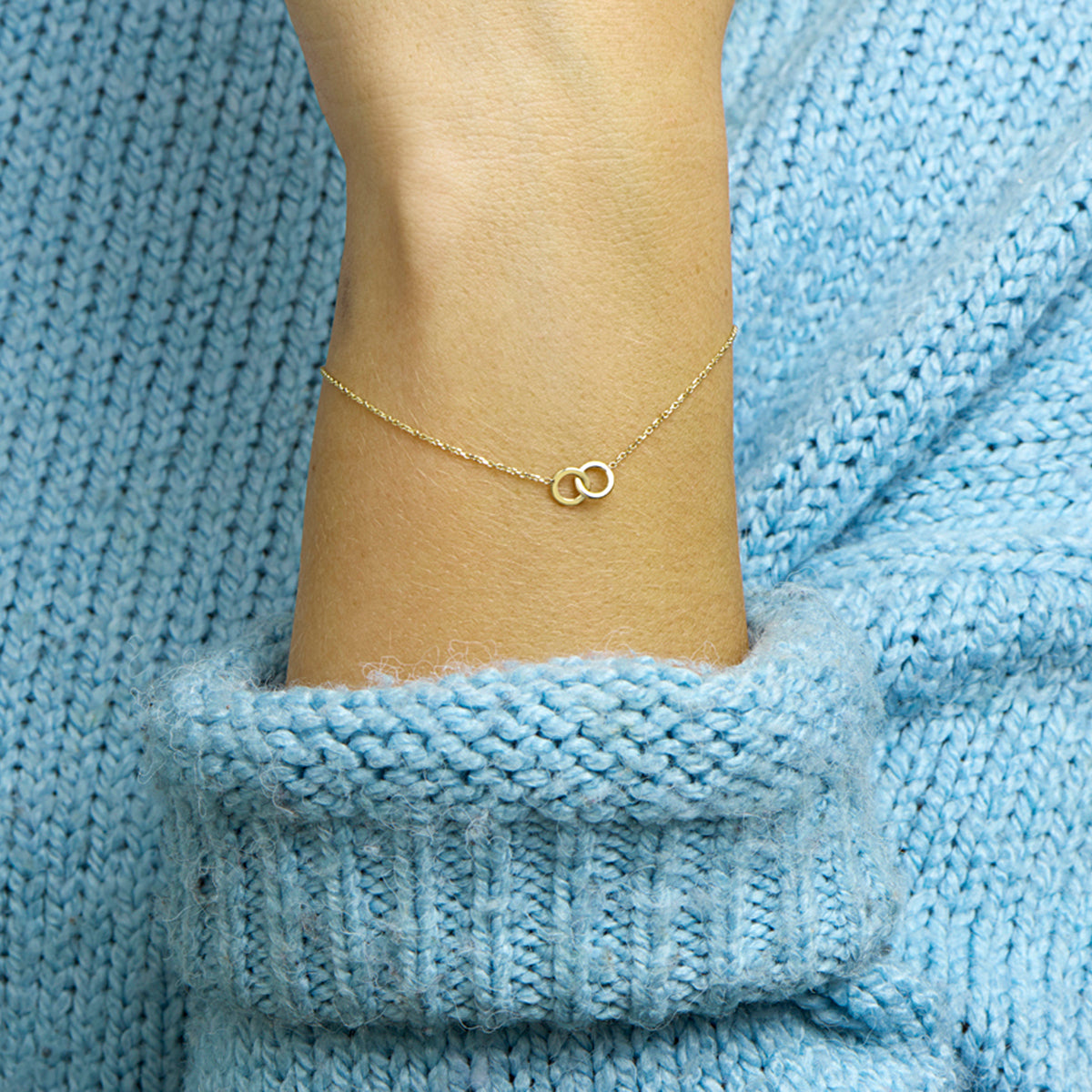 14krt geelgouden armband rondjes 6mm | 16-18 cm