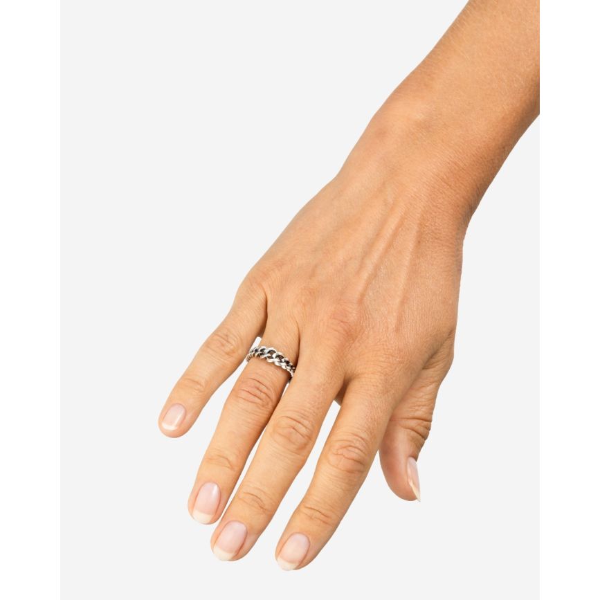 Buddhatobuddha - Ring Chain Gradient Zilver | 17