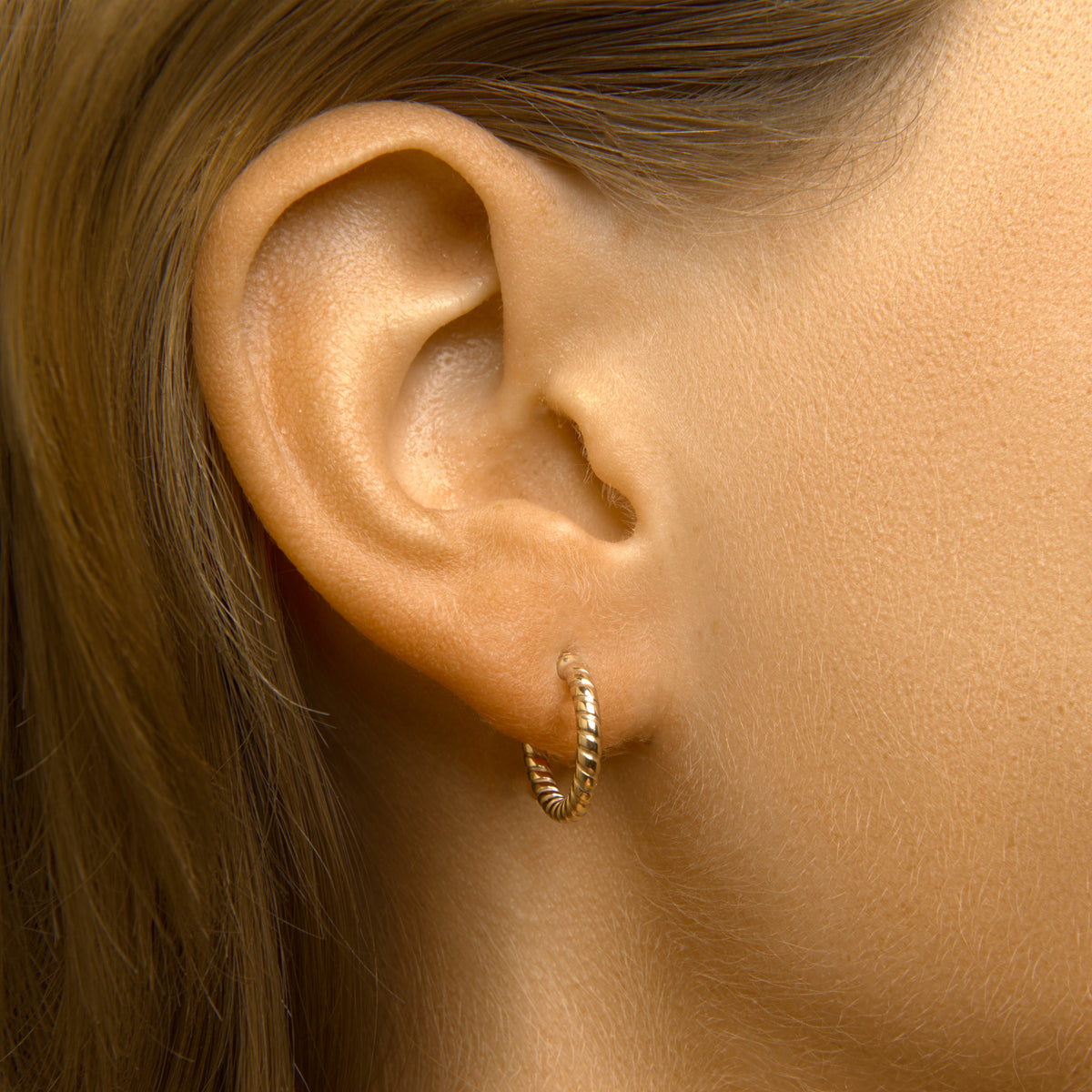 Silgold oorringen 2,2mm | 14,5mm