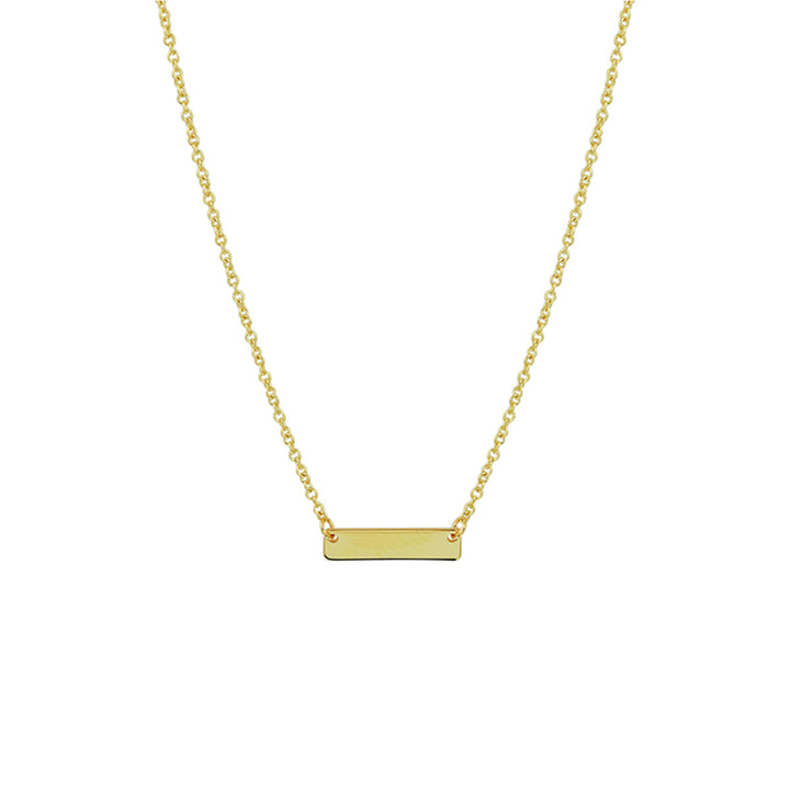 14krt geelgouden graveercollier plaat 3,0mm - 40-42-44cm