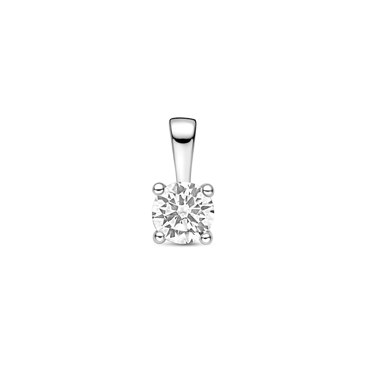 Zilveren hanger zirkonia | 10,5x5mm