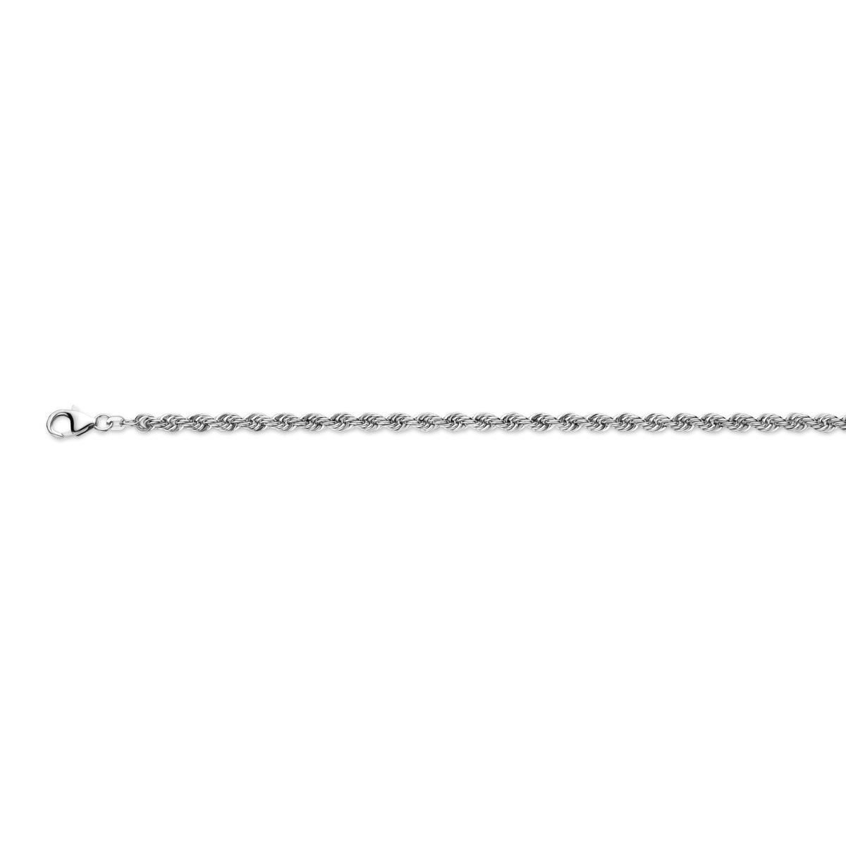 Zilveren collier koord massief 4mm | 60 cm
