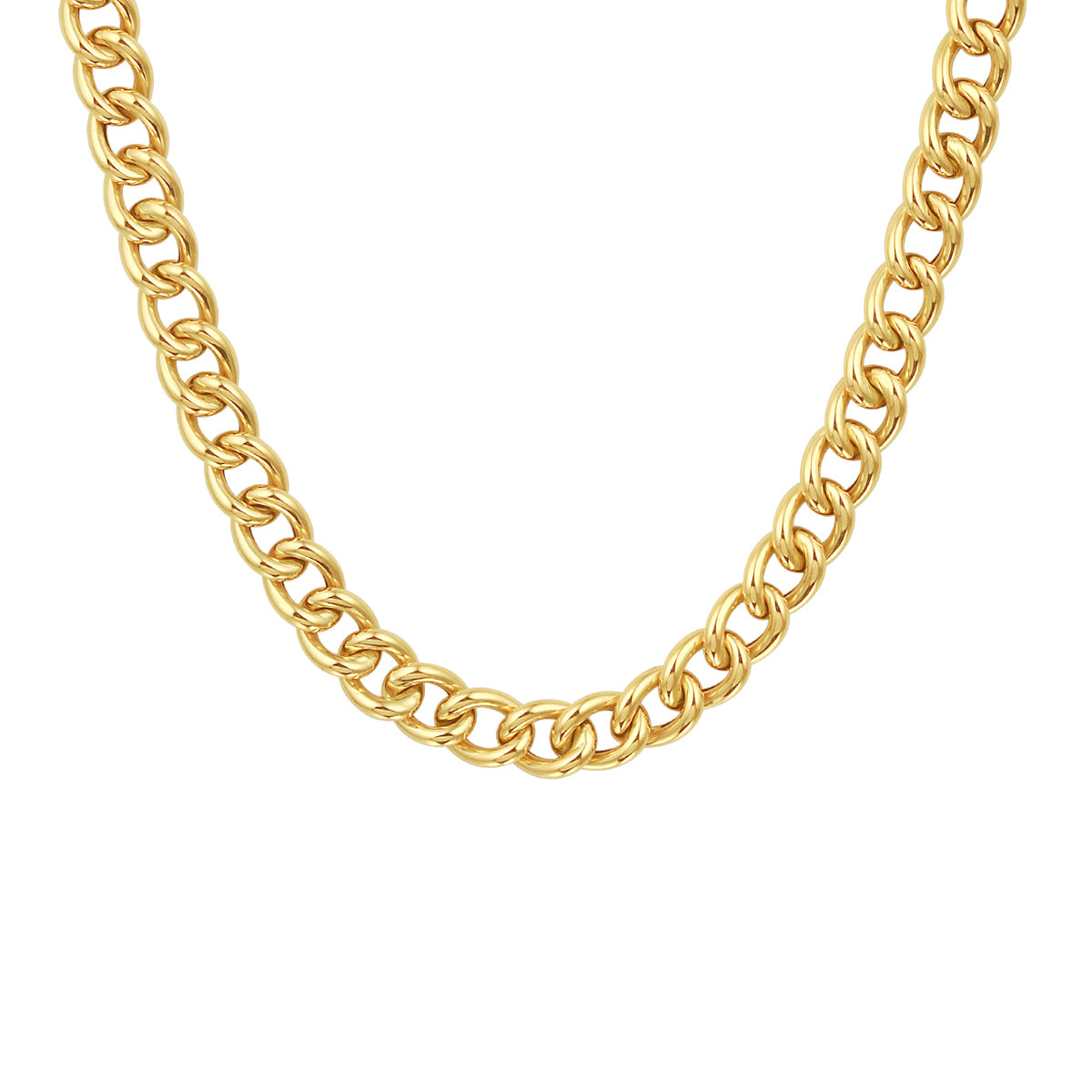 14krt geelgouden collier gourmette 6,0mm - 45cm