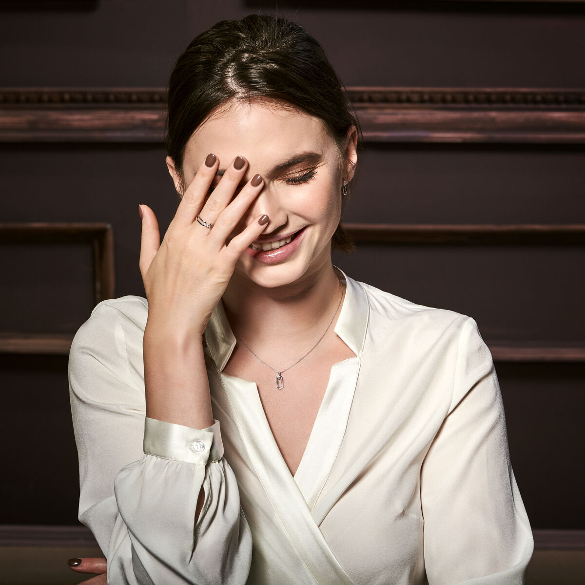 14krt witgouden oorbellen briljant 0.03ct