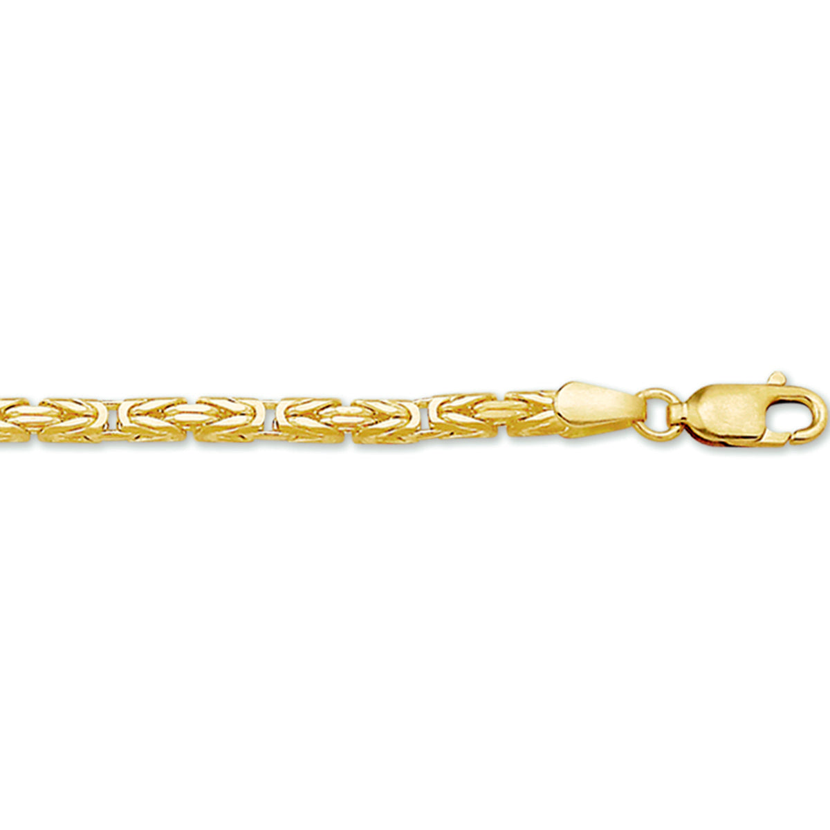 14krt geelgouden collier konings 2,5mm massief | 60cm