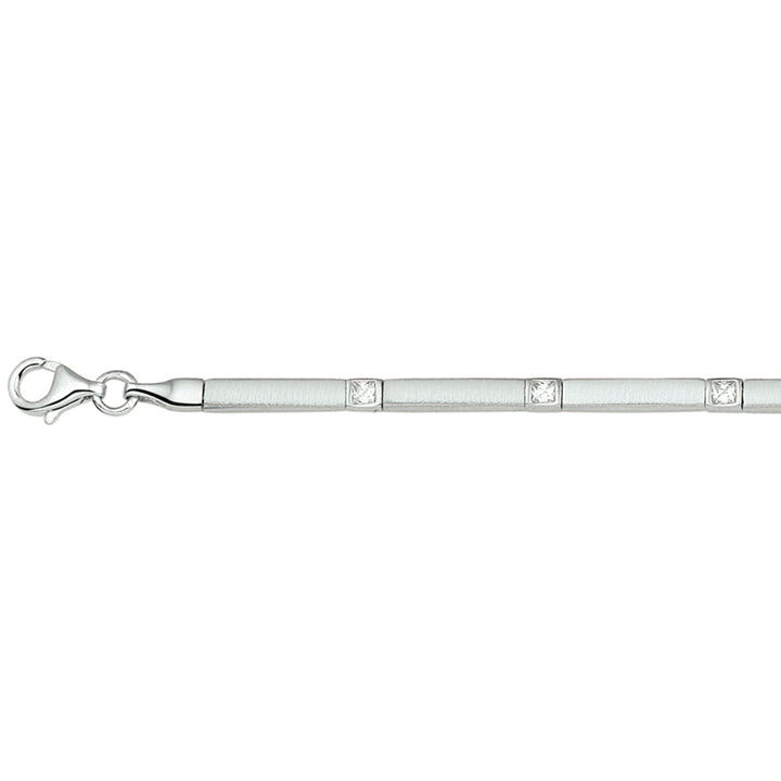 Zilveren armband zirkonia 3,3mm | 19 cm