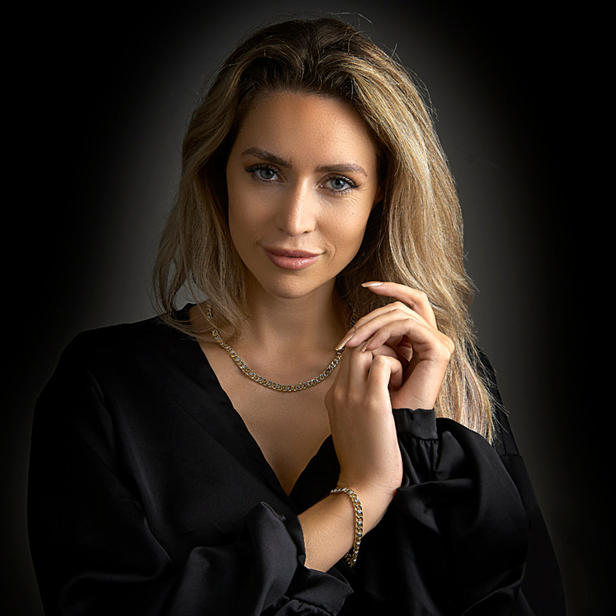 Silgold armband geslepen gourmette 6,2 mm | 19 cm