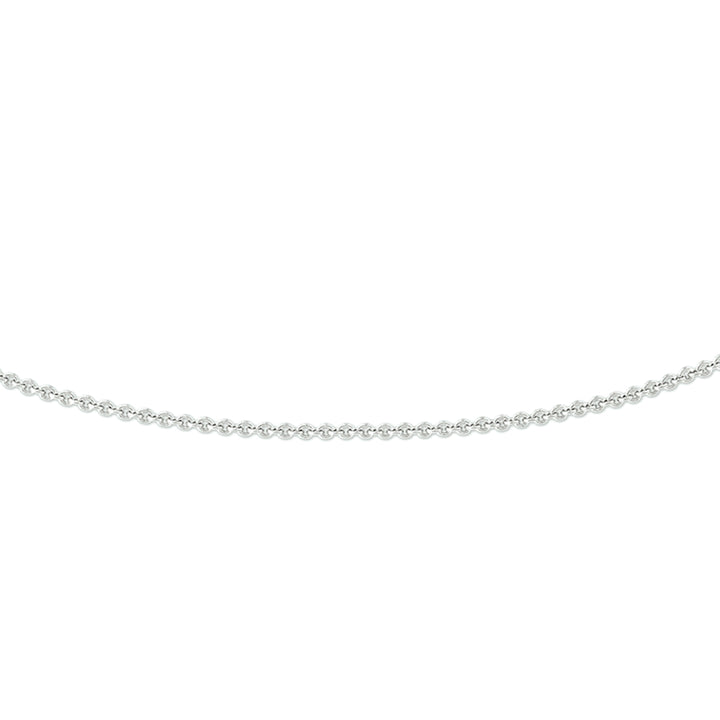 14krt witgouden collier anker plat 1,0mm - 42cm